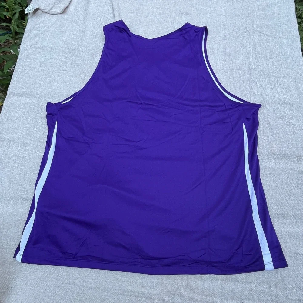 Nike Reversible Basketball Jersey Purple White Mesh Tank Top 3XL NWT